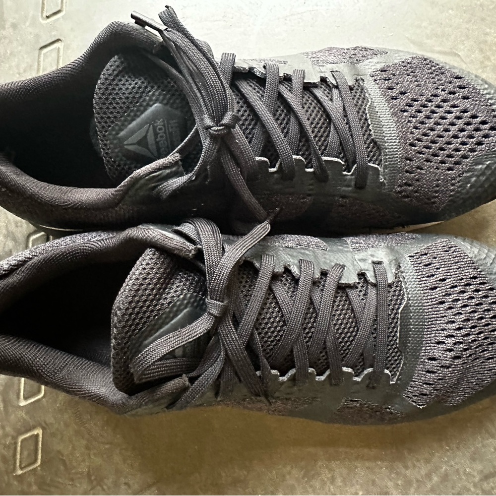 Reebok Charcoal Mesh Sneakers